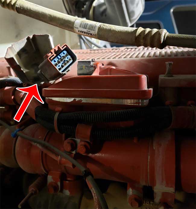 Cummins CM2250/CM2350/X15 EGR valve location