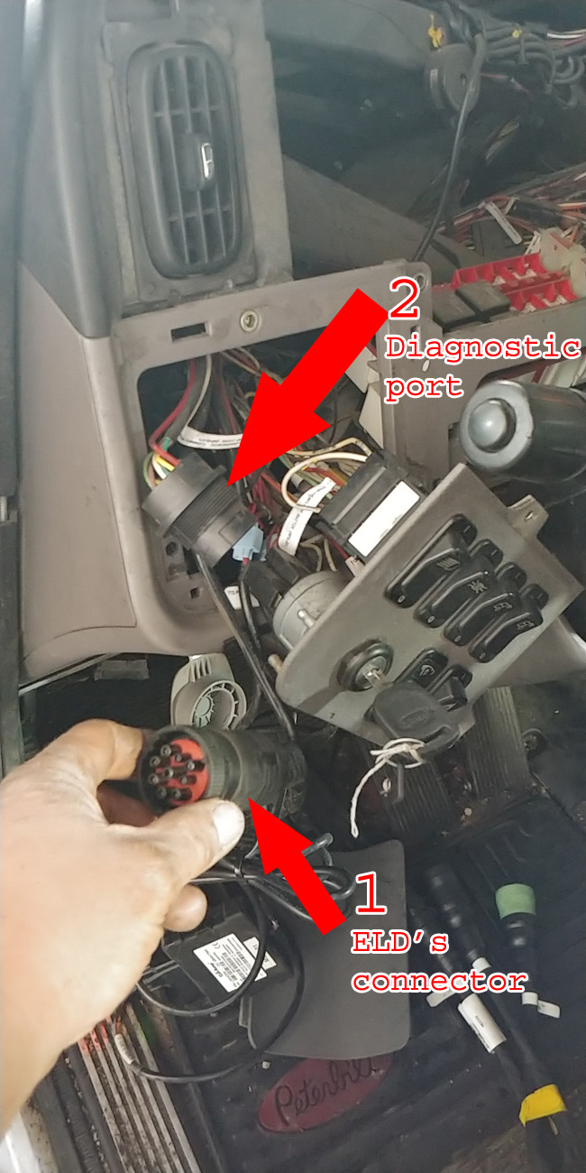 ELD disconnect ECM flashing