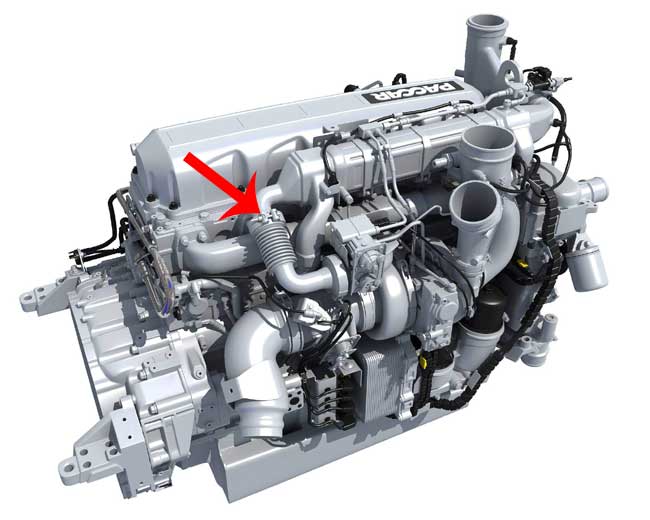 Paccar MX13 EGR block off - hot side